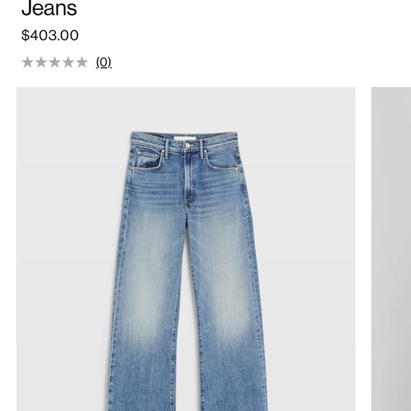 Mother The Lasso Sneak Wide Leg Denim BNWT - Picture 4 of 8